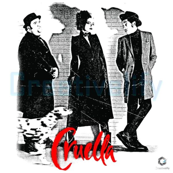Vintage Disney Cruella De Vil Villains Fashion Style PNG