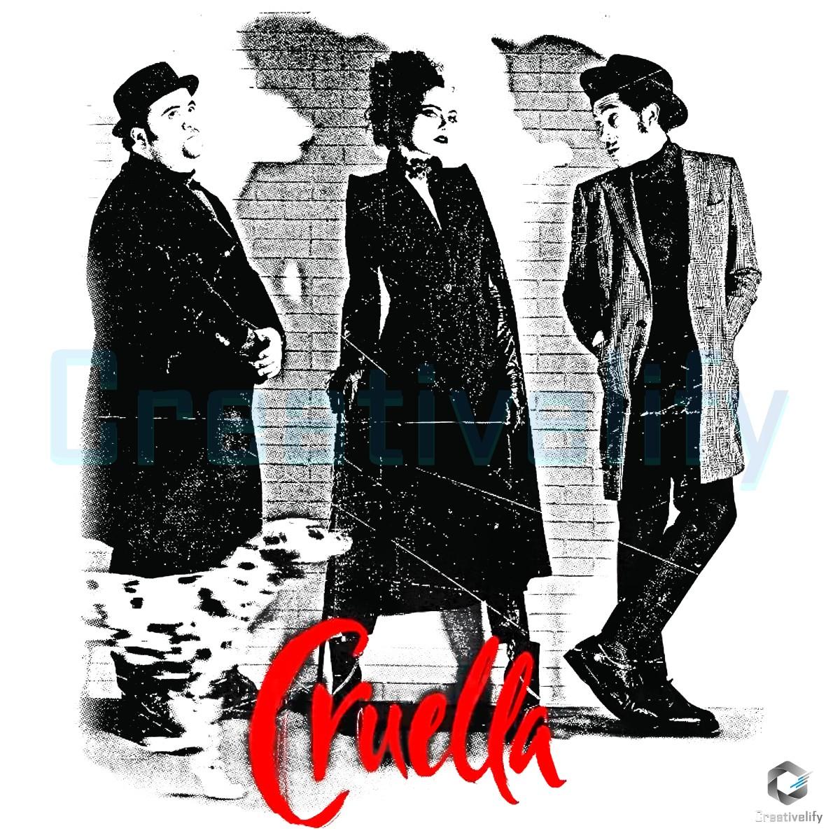 Vintage Disney Cruella De Vil Villains Fashion Style PNG Vintage Disney Cruella De Vil Villains Fashion Style PNG