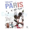 Vintage Disney Paris Oversized Mickey Mouse Eiffel Tower PNG