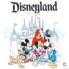 Vintage Disneyland Castle Mickey Minnie Goofy Pluto Donald PNG