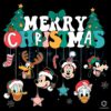 Vintage Mickey And Friends Merry Christmas Ornaments Snowflakes PNG