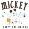 Vintage Mickey Mouse Ghost Trick Or Treat Happy Halloween SVG