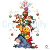 Winnie The Pooh Christmas Tree Friends Eeyore Tigger Piglet Disney Holiday PNG